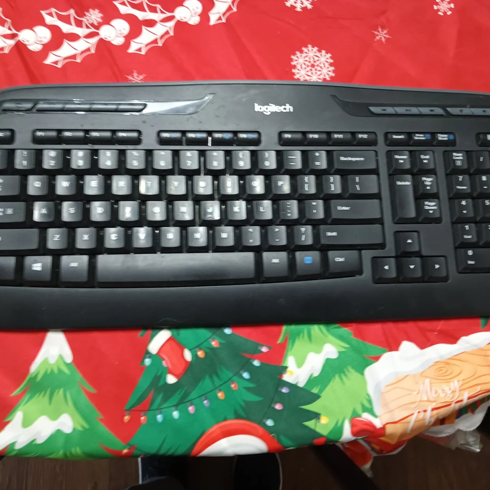 Logitech Black Wireless Keyboard with Media Controls